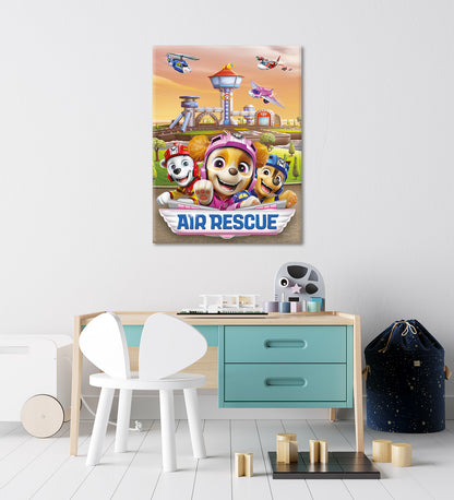 Wandbild AIR RESCUE PAW PATROL 46x61 cm – Leinwandbild Keilrahmen Deko modern - Ambiente 3