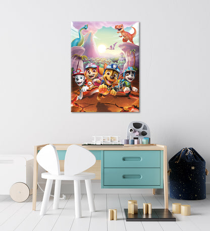 Wandbild DINO RESCUE PAW PATROL 46x61 cm – Leinwandbild Keilrahmen Deko modern - Ambiente 3