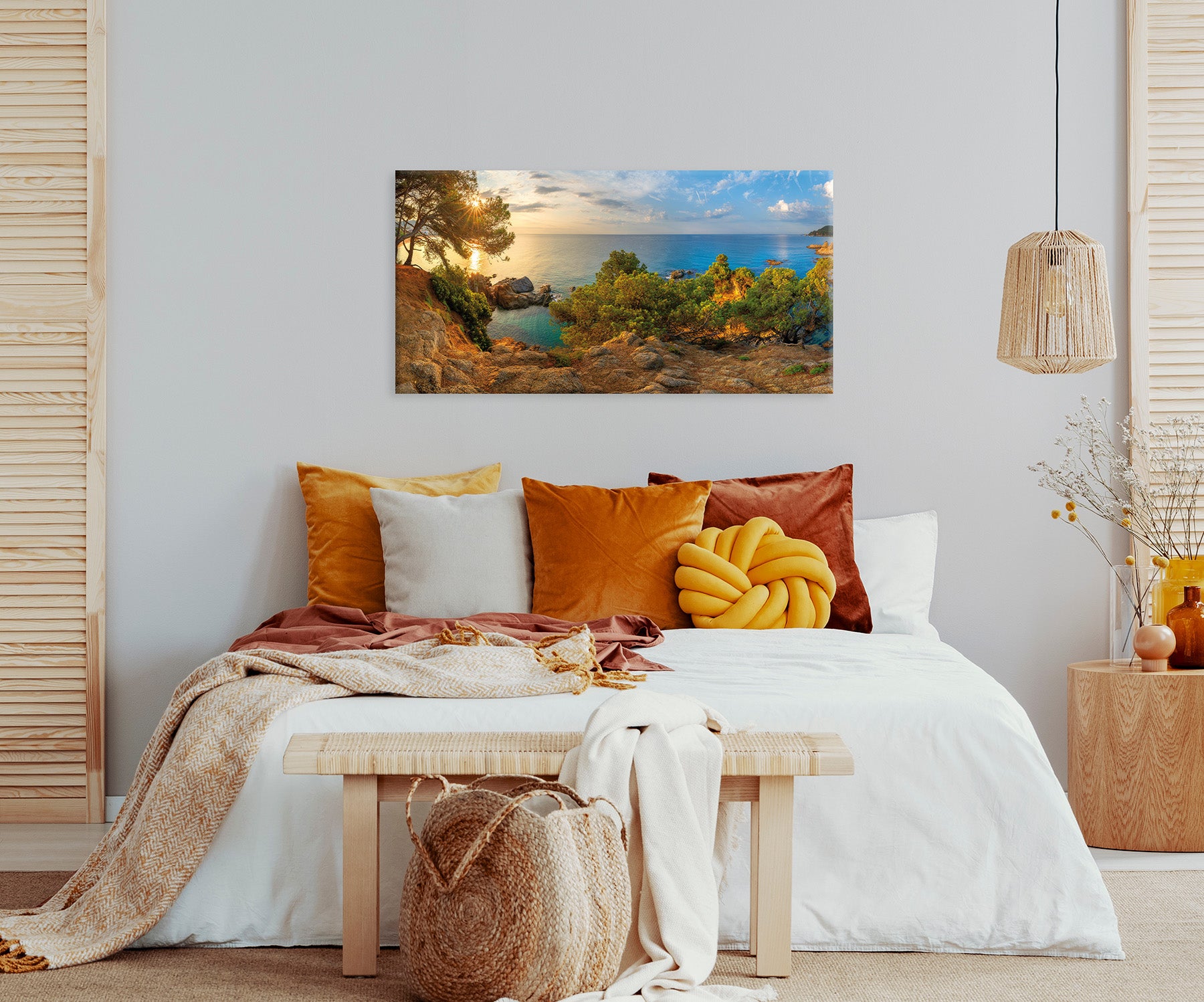 Wandbild COSTA BRAVA SPANIEN 50x100 cm – Leinwandbild Keilrahmen Deko modern - Ambiente 2