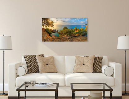 Wandbild COSTA BRAVA SPANIEN 50x100 cm – Leinwandbild Keilrahmen Deko modern - Ambiente 3