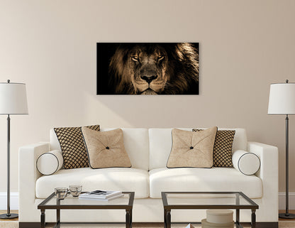 Wandbild LÖWE 50x100 cm – Leinwandbild Keilrahmen Deko modern - Ambiente 3