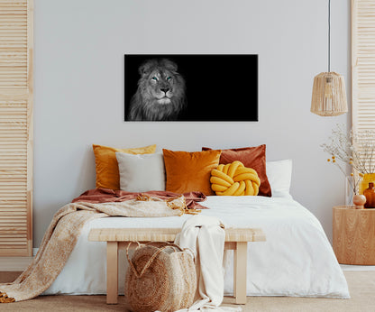 Wandbild LÖWE 50x100 cm – Leinwandbild Keilrahmen Deko modern - Ambiente 2