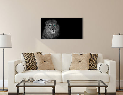 Wandbild LÖWE 50x100 cm – Leinwandbild Keilrahmen Deko modern - Ambiente 3