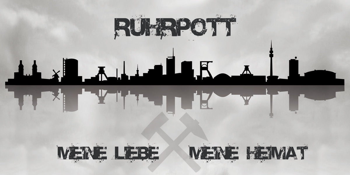 Wandbild RUHRGEBIET 50x100 cm – Leinwandbild Keilrahmen Deko modern
