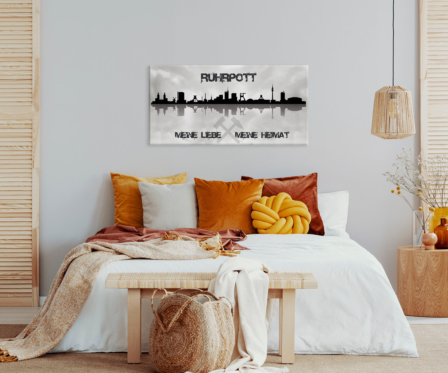 Wandbild RUHRGEBIET 50x100 cm – Leinwandbild Keilrahmen Deko modern - Ambiente 2