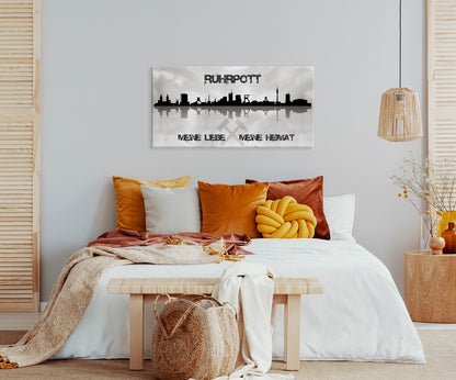 Wandbild RUHRGEBIET 50x100 cm – Leinwandbild Keilrahmen Deko modern - Ambiente 2