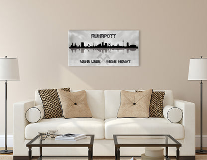 Wandbild RUHRGEBIET 50x100 cm – Leinwandbild Keilrahmen Deko modern - Ambiente 3