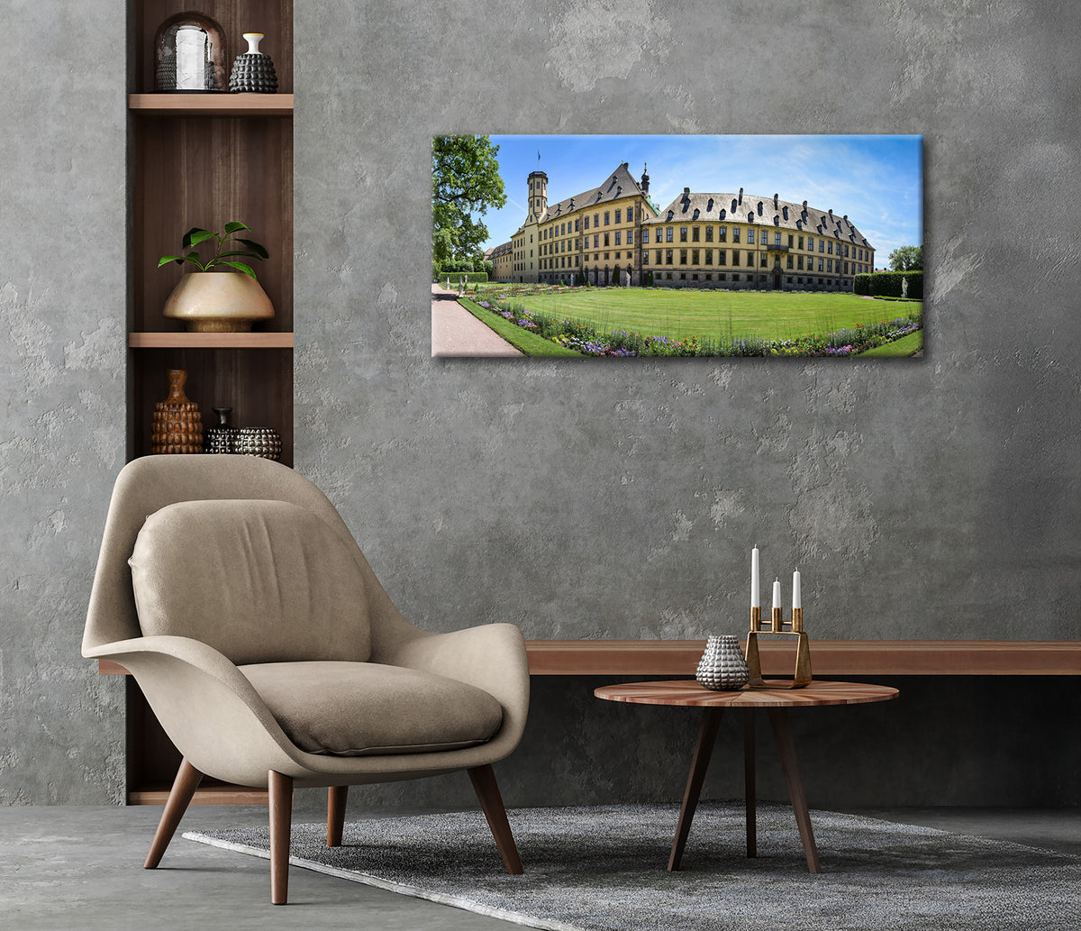 Wandbild STADTSCHLOSS FULDA 50x125 cm – Leinwandbild Keilrahmen Deko modern - Ambiente 3