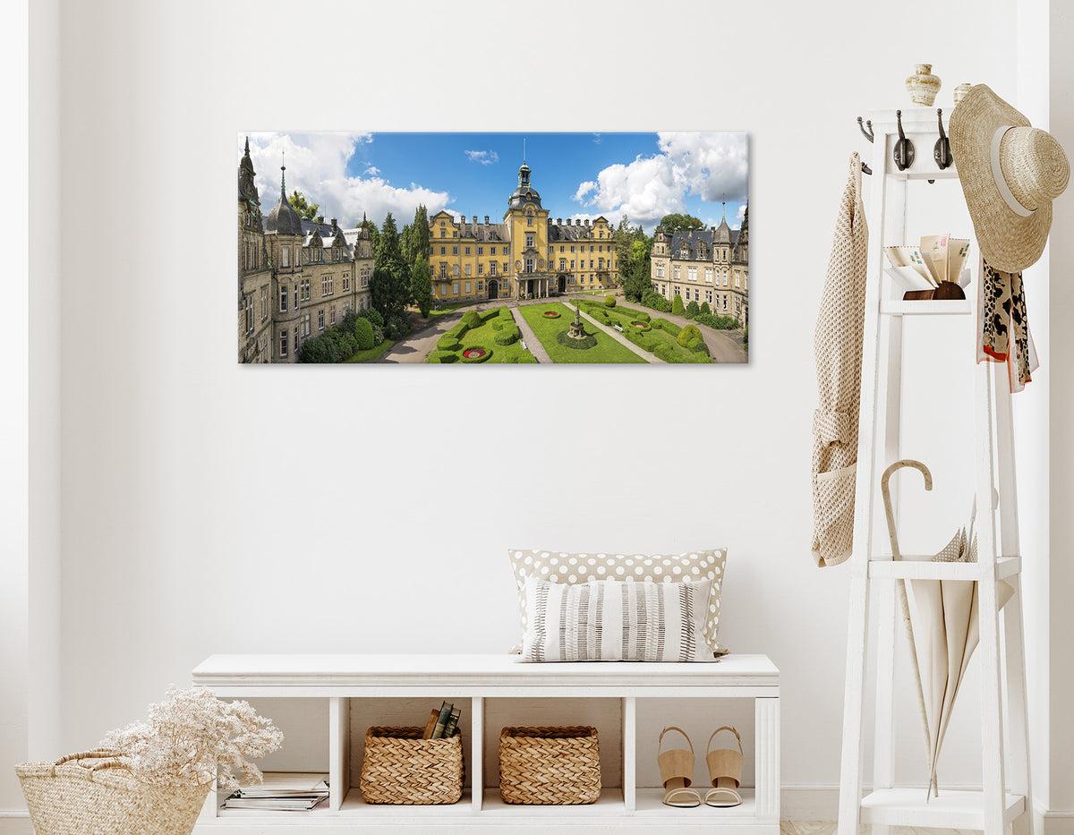 Wandbild SCHLOSS BÜCKEBURG 50x125 cm – Leinwandbild Keilrahmen Deko modern - Ambiente 1