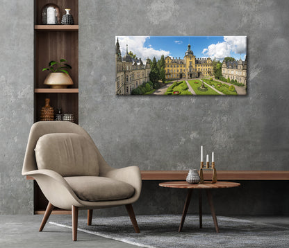 Wandbild SCHLOSS BÜCKEBURG 50x125 cm – Leinwandbild Keilrahmen Deko modern - Ambiente 3