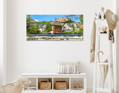 Wandbild MARBURG AN DER LAHN 50x125 cm – Leinwandbild Keilrahmen Deko modern - Ambiente 1