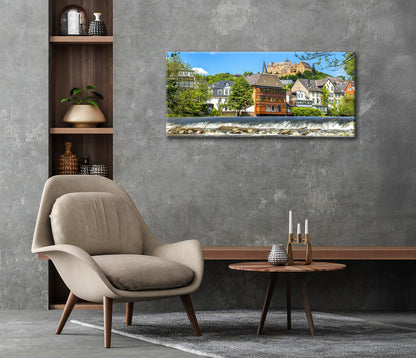 Wandbild MARBURG AN DER LAHN 50x125 cm – Leinwandbild Keilrahmen Deko modern - Ambiente 3
