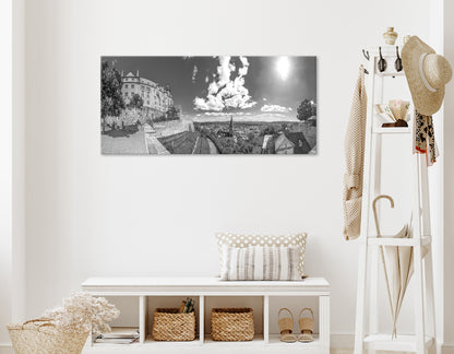 Wandbild GRAFENSCHLOSS MARBURG 50x125 cm – Leinwandbild Keilrahmen Deko modern - Ambiente 1
