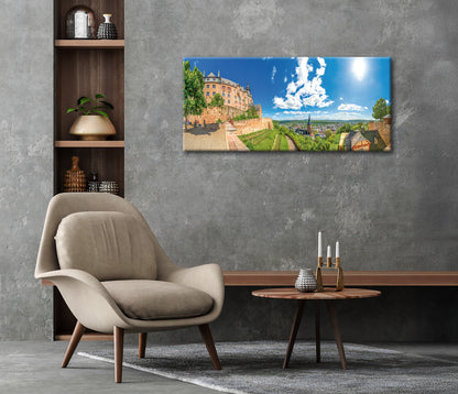 Wandbild GRAFENSCHLOSS MARBURG 50x125 cm – Leinwandbild Keilrahmen Deko modern - Ambiente 3