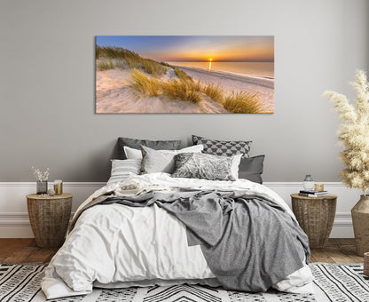 Wandbild STRAND 60x140 cm – Leinwandbild Keilrahmen Deko modern - Ambiente 3