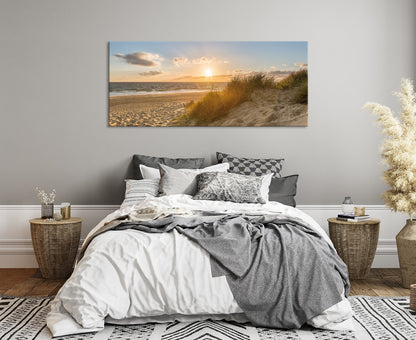 Wandbild STRAND XXL 60x140 cm – Leinwandbild Keilrahmen Deko modern - Ambiente 3