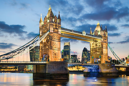 Wandbild TOWER BRIDGE 60x90 cm – Leinwandbild Keilrahmen Deko modern