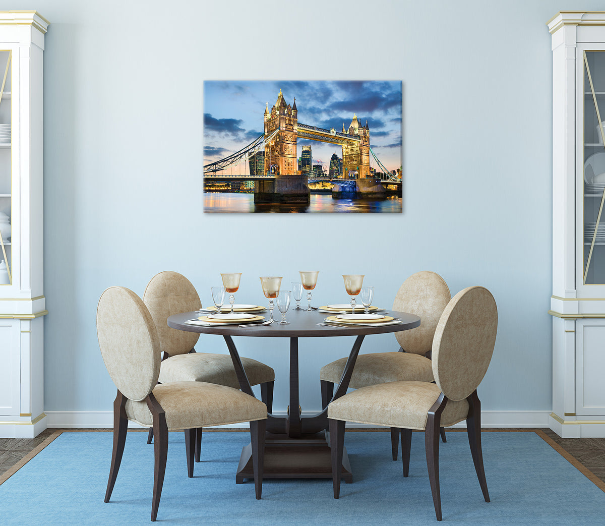 Wandbild TOWER BRIDGE 60x90 cm – Leinwandbild Keilrahmen Deko modern - Ambiente 3