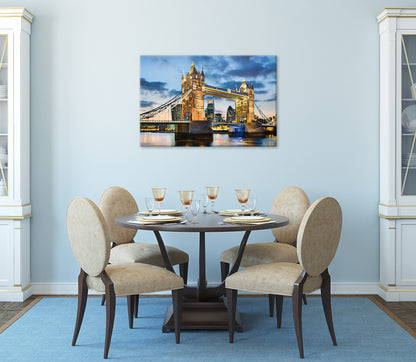 Wandbild TOWER BRIDGE 60x90 cm – Leinwandbild Keilrahmen Deko modern - Ambiente 3