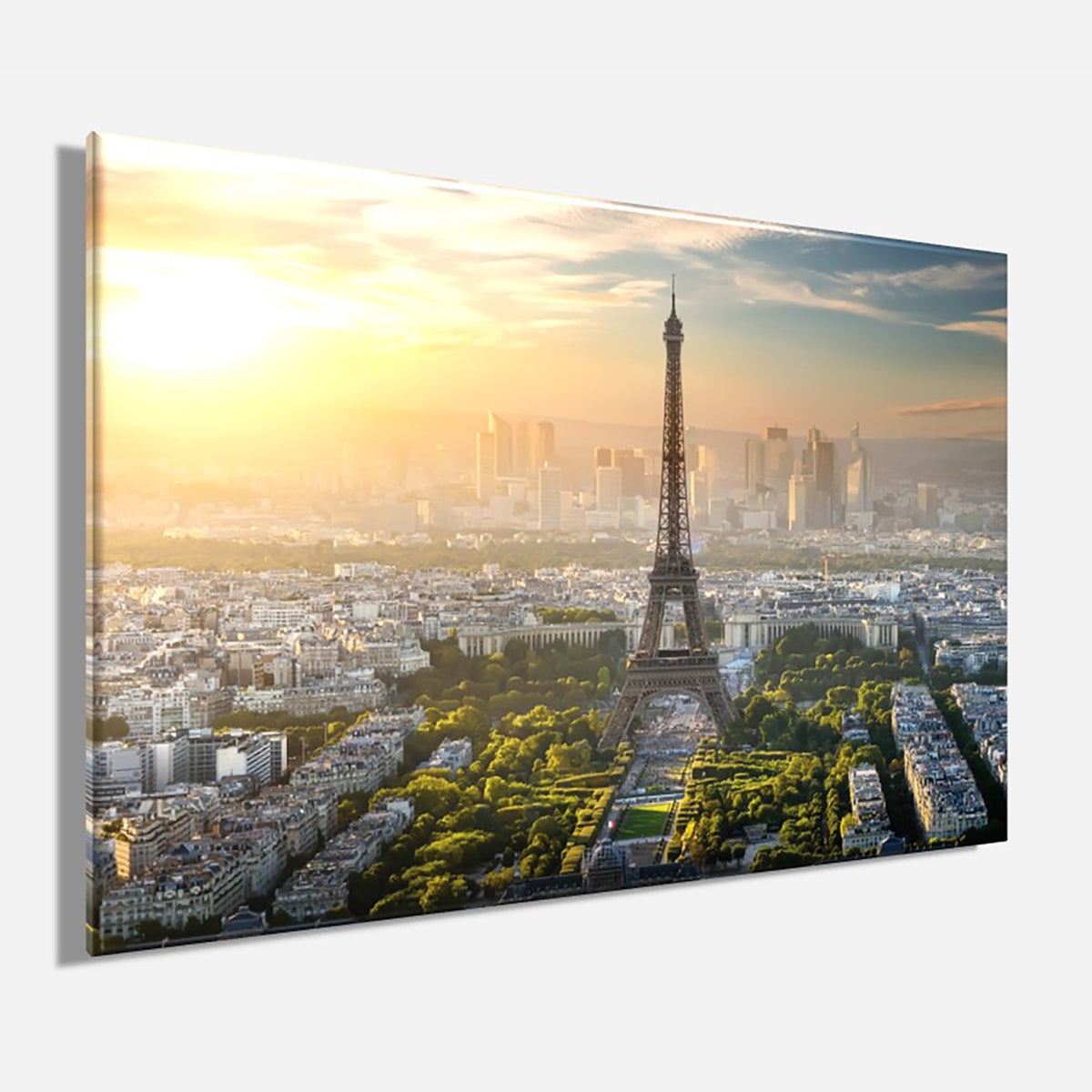Wandbild EIFFELTURM 60x90 cm – Leinwandbild Keilrahmen Deko modern - Seitenansicht
