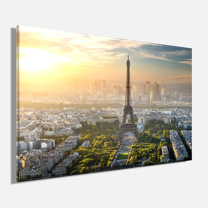 Wandbild EIFFELTURM 60x90 cm – Leinwandbild Keilrahmen Deko modern - Seitenansicht