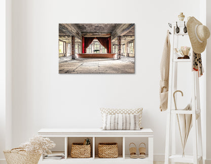 Wandbild LOST PLACE KLAVIER 60x90 cm – Leinwandbild Keilrahmen Deko modern - Ambiente 1