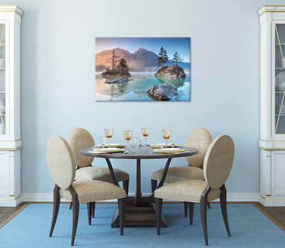 Wandbild HINTERSEE BAYERN 60x90 cm – Leinwandbild Keilrahmen Deko modern - Ambiente 3