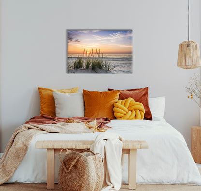 Wandbild STRAND 60x90 cm – Leinwandbild Keilrahmen Deko modern - Ambiente 2
