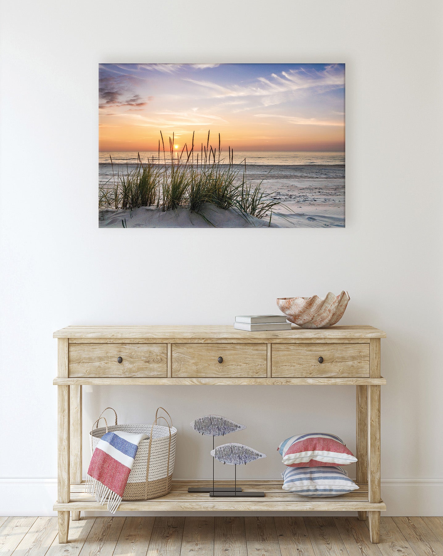 Wandbild STRAND 60x90 cm – Leinwandbild Keilrahmen Deko modern - Ambiente 3