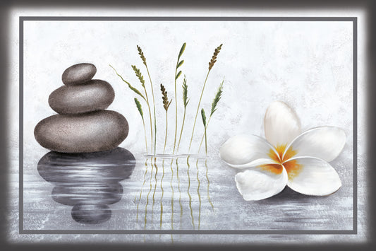 Wandbild WELLNESS ZEN 60x90 cm – Leinwandbild Keilrahmen Deko modern