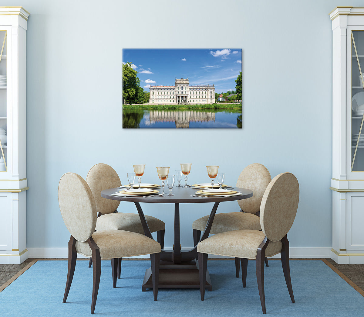 Wandbild SCHLOSS LUDWIGLUST 60x90 cm – Leinwandbild Keilrahmen Deko modern - Ambiente 3