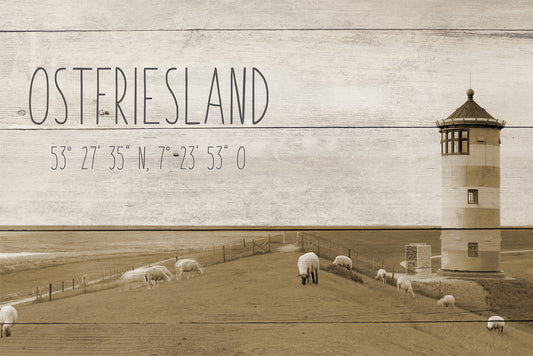 Wandbild OSTFRIESLAND 60x90 cm – Leinwandbild Keilrahmen Deko modern
