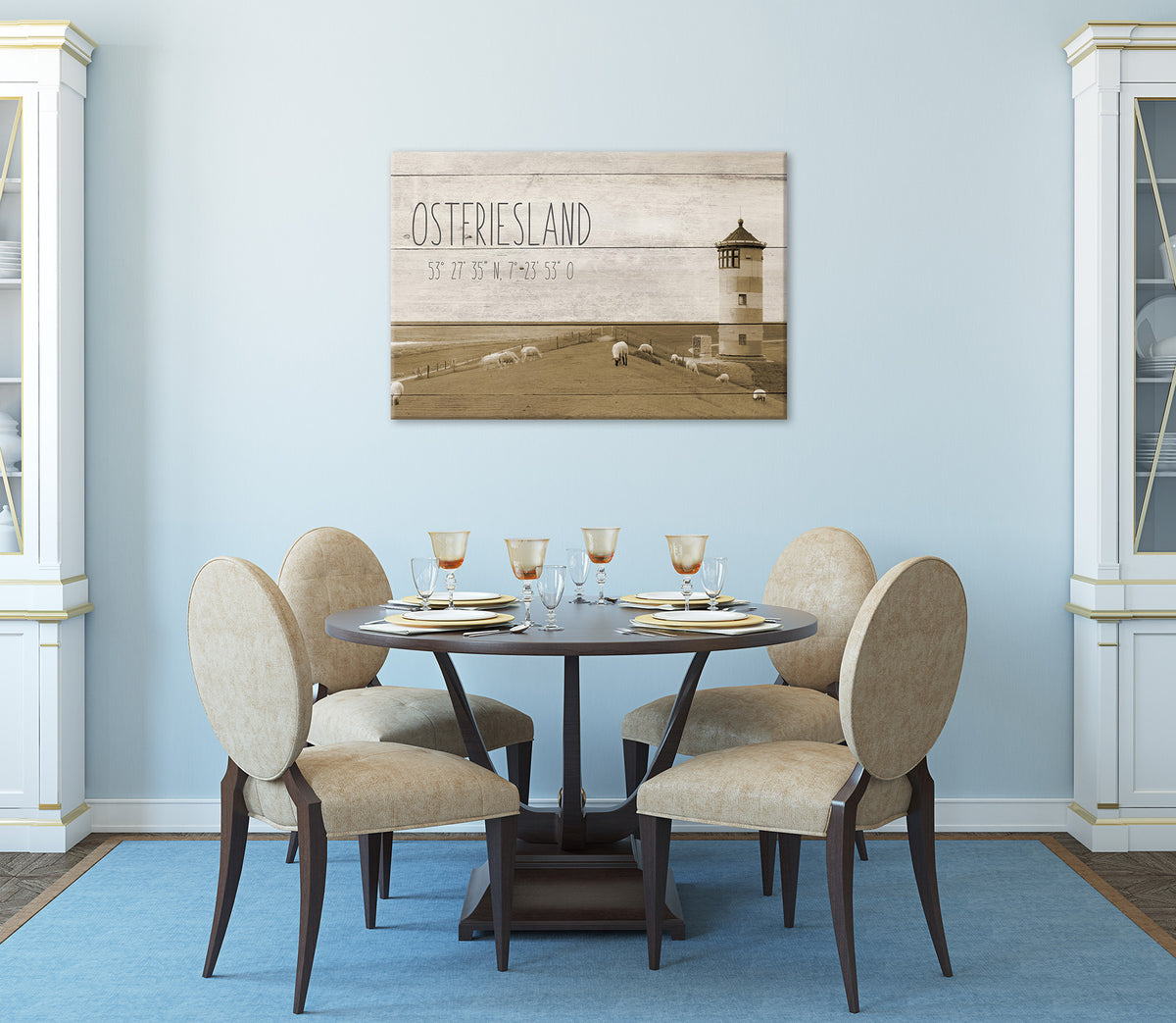 Wandbild OSTFRIESLAND 60x90 cm – Leinwandbild Keilrahmen Deko modern - Ambiente 3