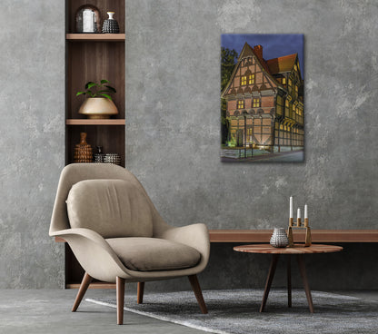 Wandbild AMTSPFORTE STADTHAGEN 60x90 cm – Leinwandbild Keilrahmen Deko modern - Ambiente 2
