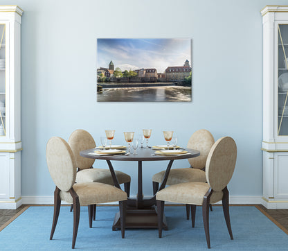 Wandbild RHEINE EMSWEHR 60x90 cm – Leinwandbild Keilrahmen Deko modern - Ambiente 3