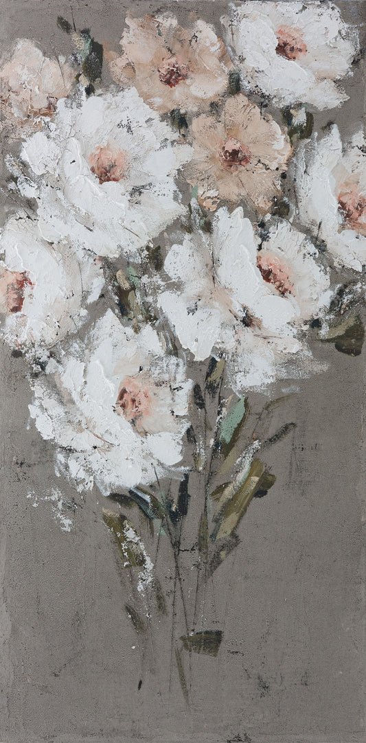 Ölgemälde handarbeit BLUMEN 70x100 cm – Wandbild Kunst Deko modern