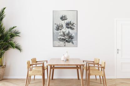 Ölgemälde handarbeit gerahmt BLUMEN 78x118 cm – Wandbild Deko modern - Ambiente 3