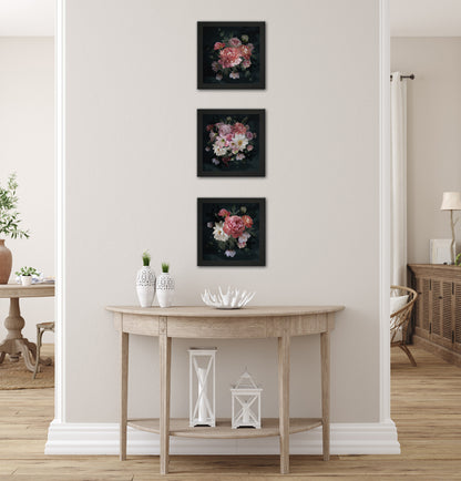 3er-Set gerahmte Bilder BLUMEN 3x23x23 cm – Deko modern - Ambiente 2