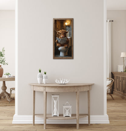 Wandbild gerahmt HIGHLAND NEWS 23x49 cm – Wanddeko - Ambiente 1