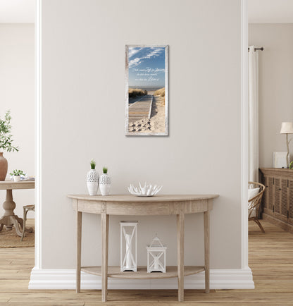 Wandbild gerahmt STRAND 23x49 cm – Natur Wanddeko modern - Ambiente 1