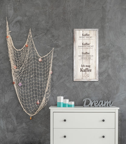 Wandbild gerahmt KAFFEE 23x49 cm – Wanddeko modern - Ambiente 2