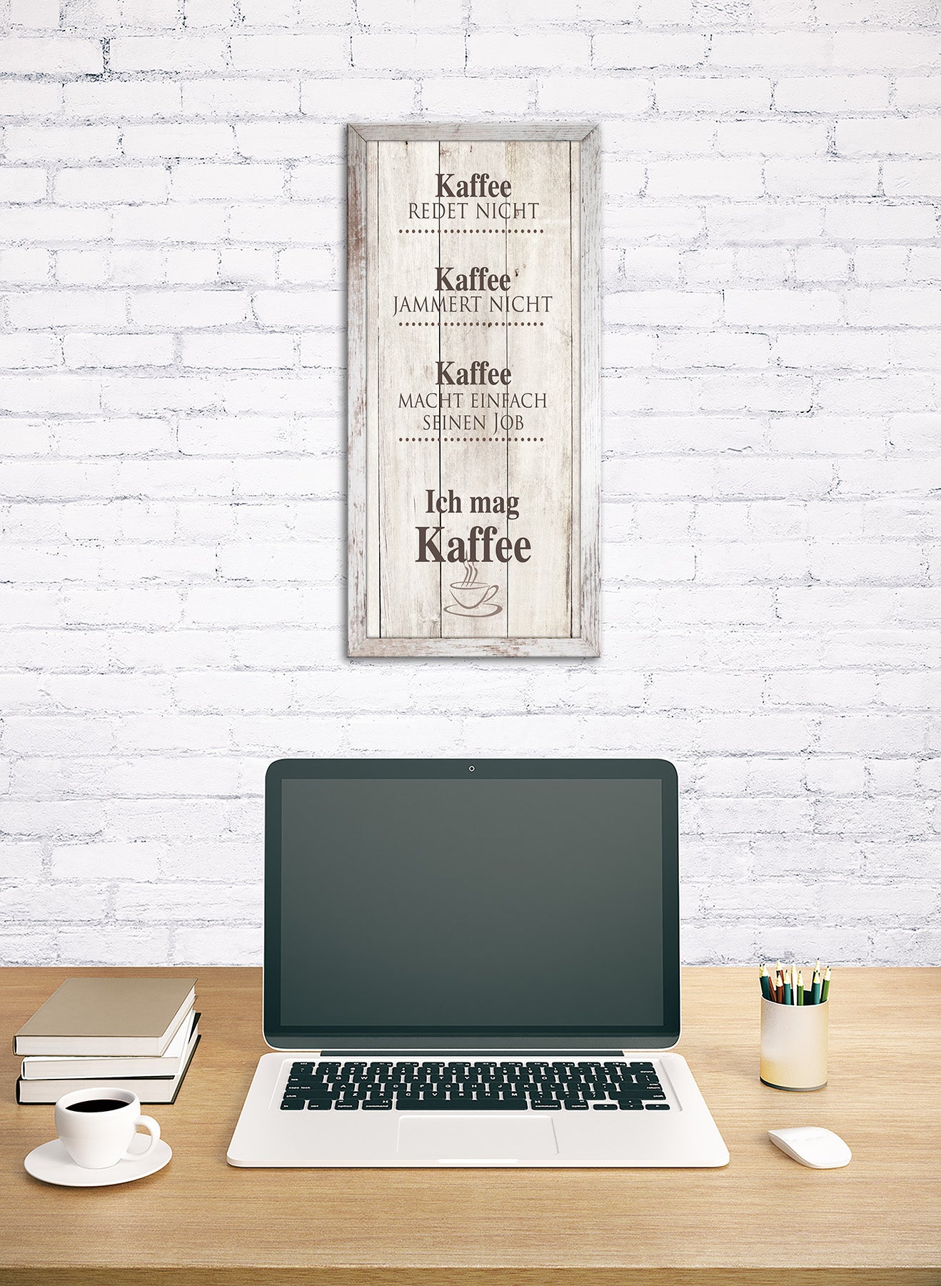 Wandbild gerahmt KAFFEE 23x49 cm – Wanddeko modern - Ambiente 3