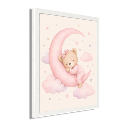 Wandbild gerahmt BÄRCHEN 30x40 cm - Kindermotiv - Seitenansicht