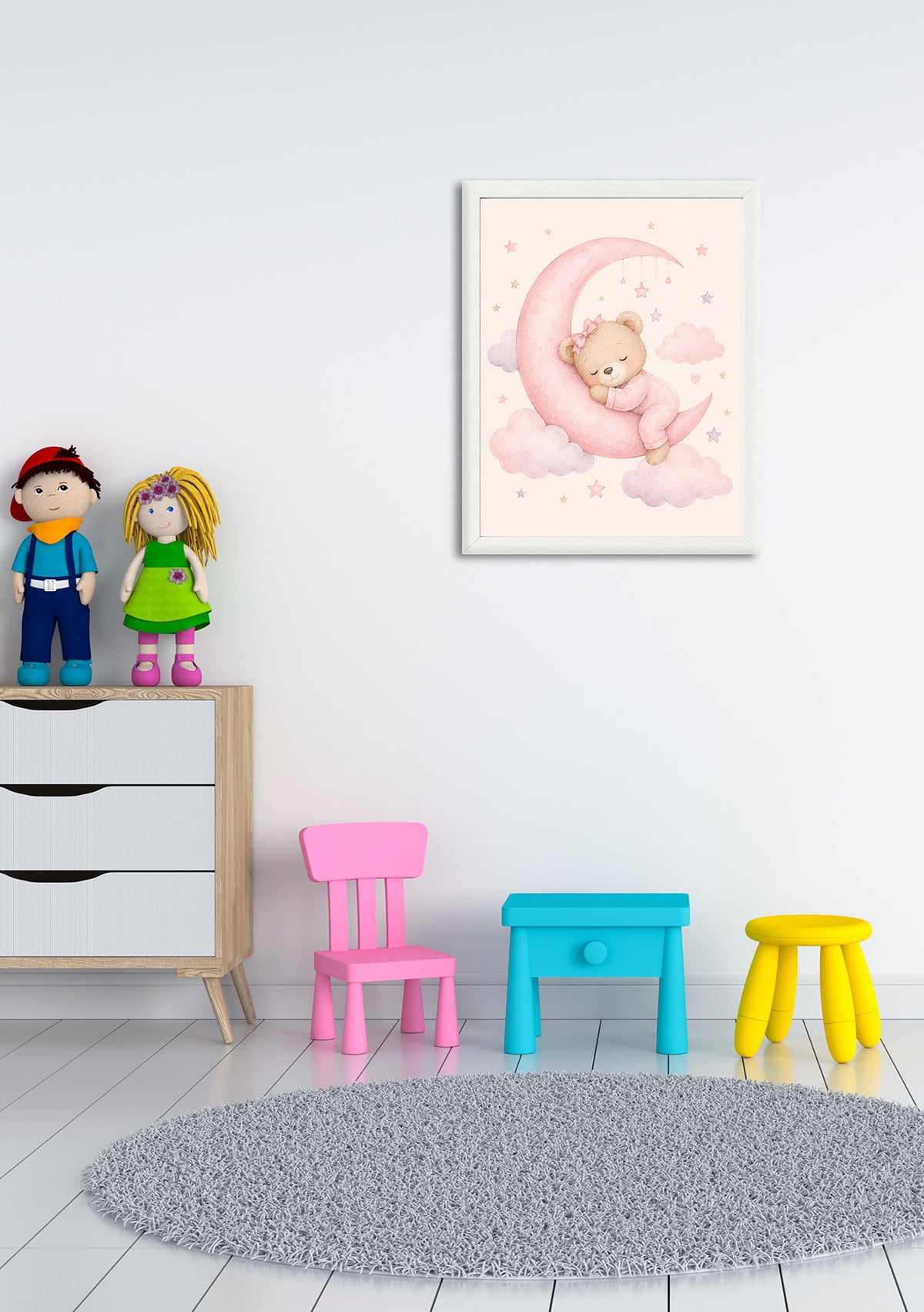Wandbild gerahmt BÄRCHEN 30x40 cm - Kindermotiv - Ambiente 2