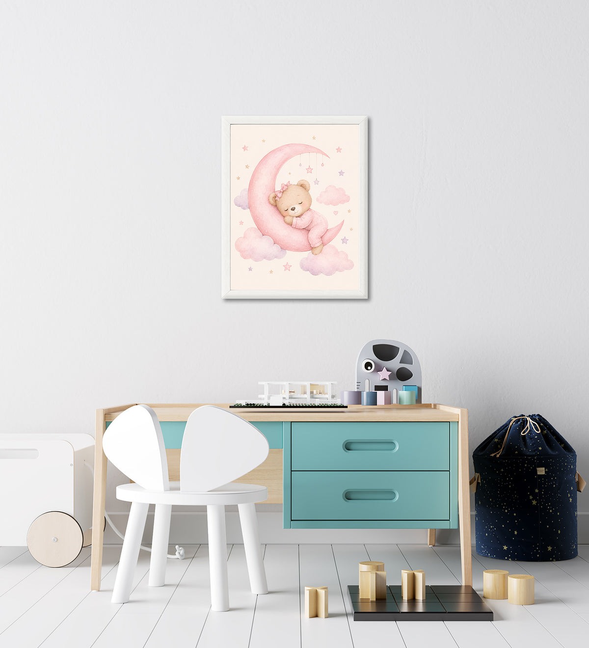 Wandbild gerahmt BÄRCHEN 30x40 cm - Kindermotiv - Ambiente 3