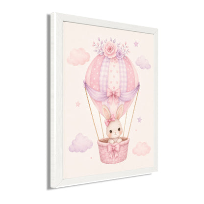 Wandbild gerahmt HÄSCHEN 30x40 cm - Kindermotiv - Seitenansicht