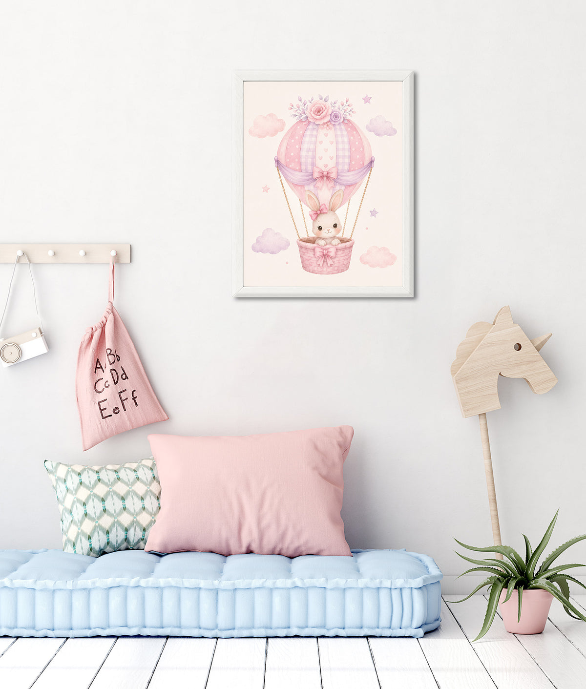 Wandbild gerahmt HÄSCHEN 30x40 cm - Kindermotiv - Ambiente 1