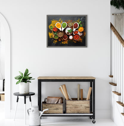 Wandbild gerahmt GEWÜRZTISCH 40x50 cm – Küche & Essen - Ambiente 2